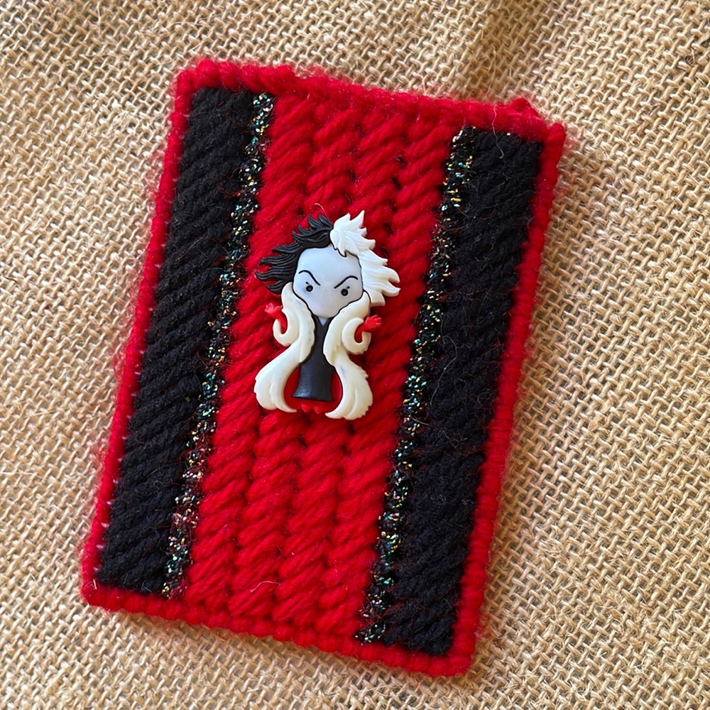 SOLD Cruella Devil Disney Handmade Credit Card Holder Wallet 101 Dalmatians